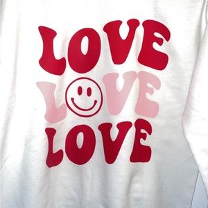 Custom “Love” sweatshirt